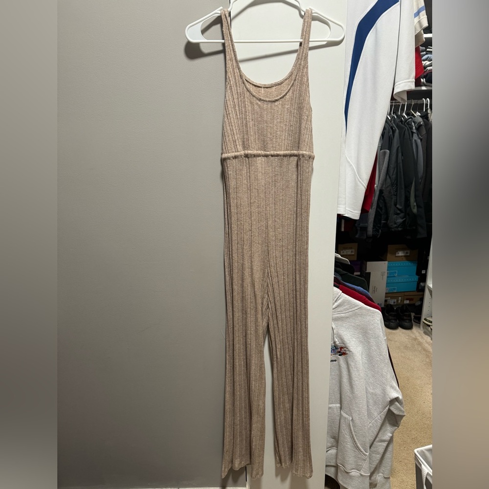 Cream storytellers knit jump suit